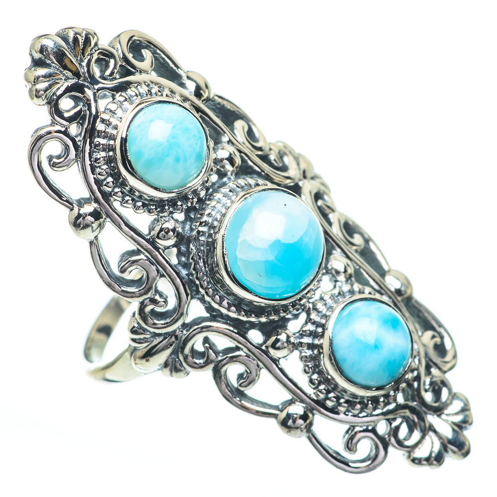 Larimar Rings handcrafted by Anasilvercos - RING61100