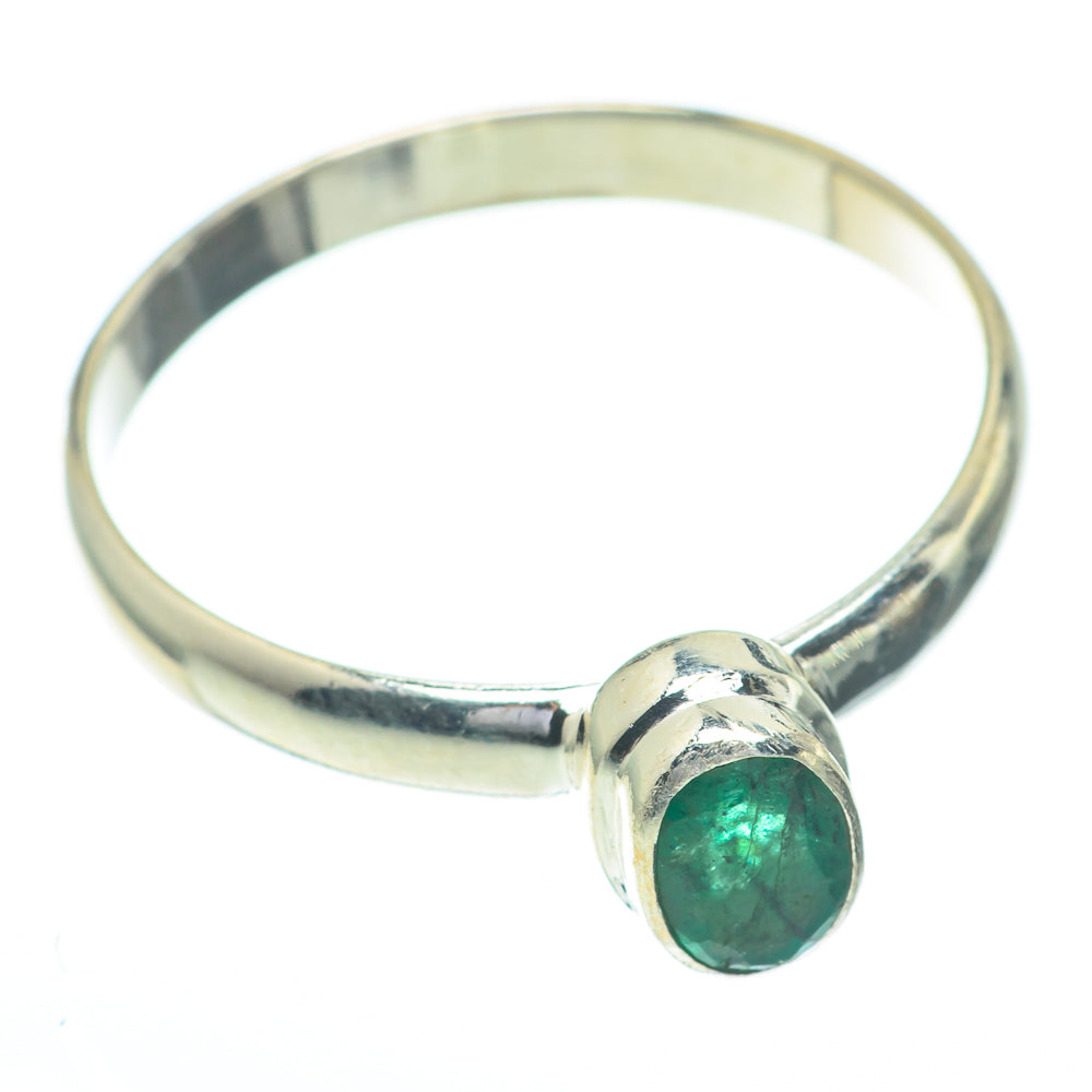 Zambian Emerald Rings handcrafted by Anasilvercos - RING61102