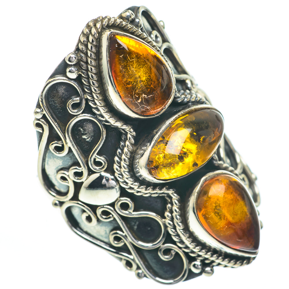 Baltic Amber Rings handcrafted by Anasilvercos - RING61106