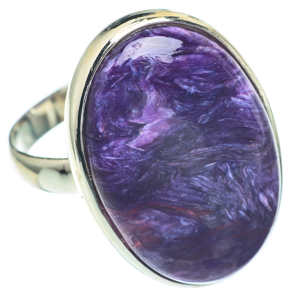 Charoite Rings handcrafted by Anasilvercos - RING61107