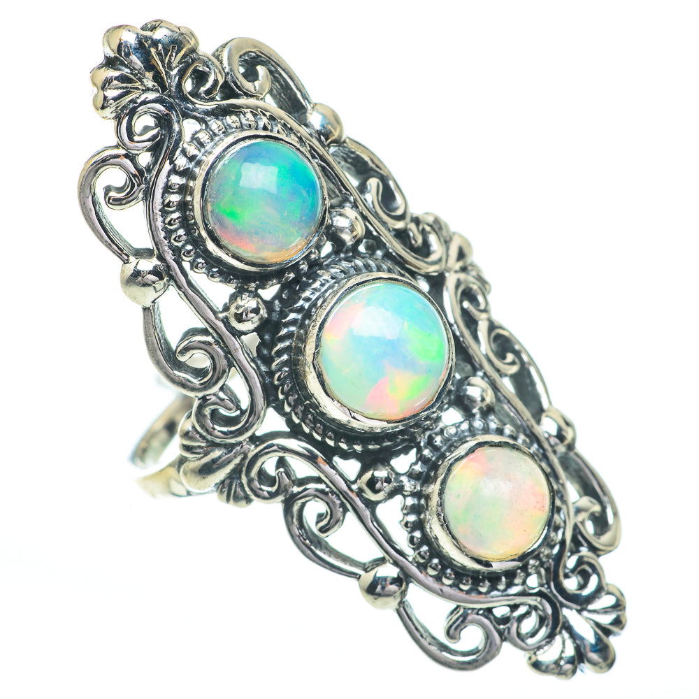 Ethiopian Opal Rings handcrafted by Anasilvercos - RING61111