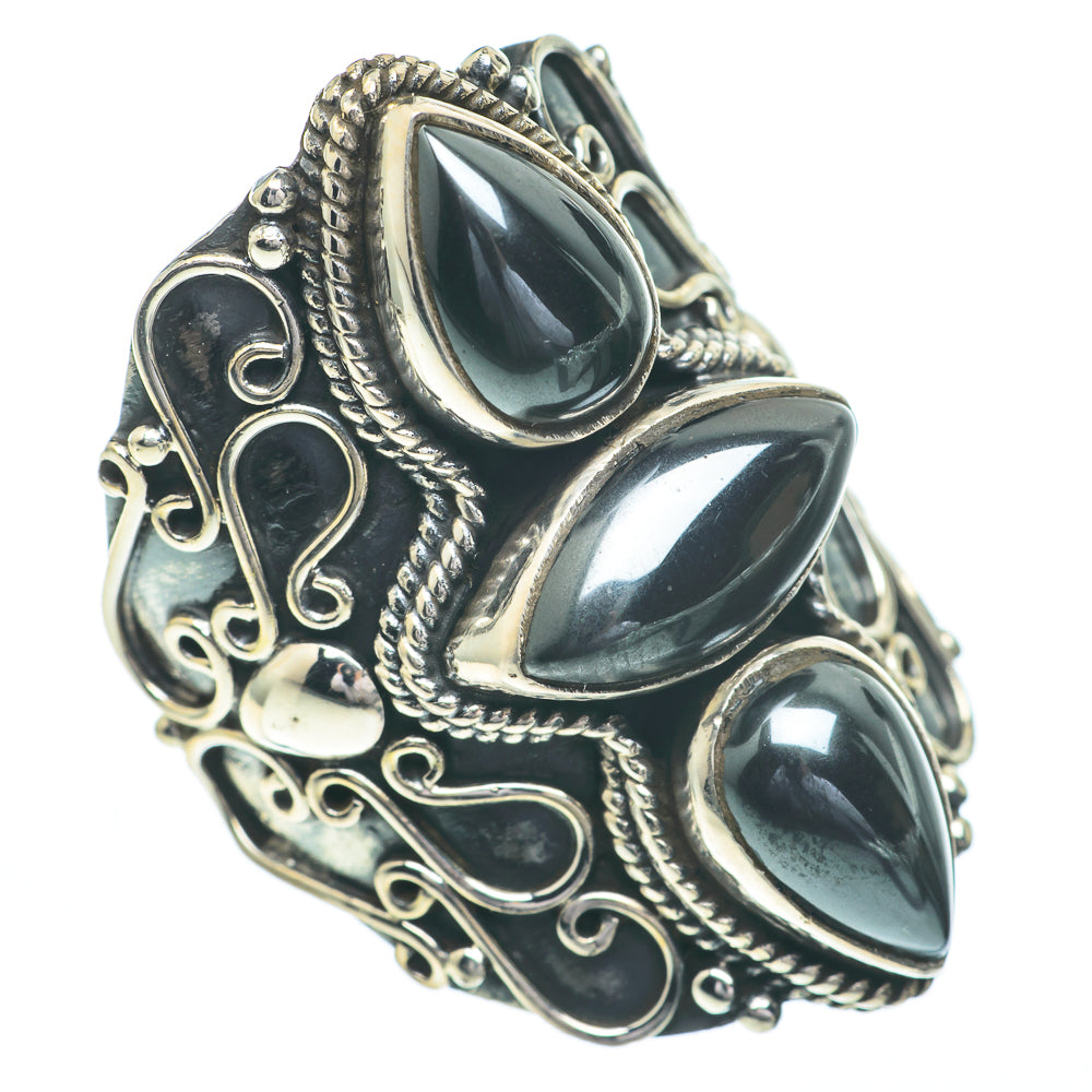 Hematite Rings handcrafted by Anasilvercos - RING61114