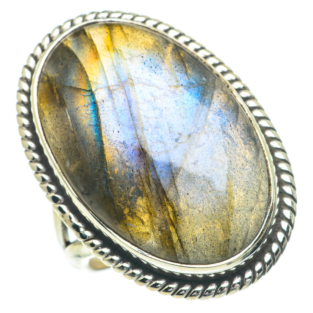 Labradorite Rings handcrafted by Anasilvercos - RING61117