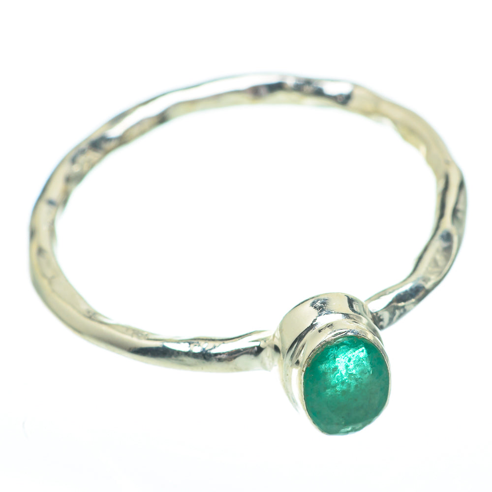 Zambian Emerald Rings handcrafted by Anasilvercos - RING61118