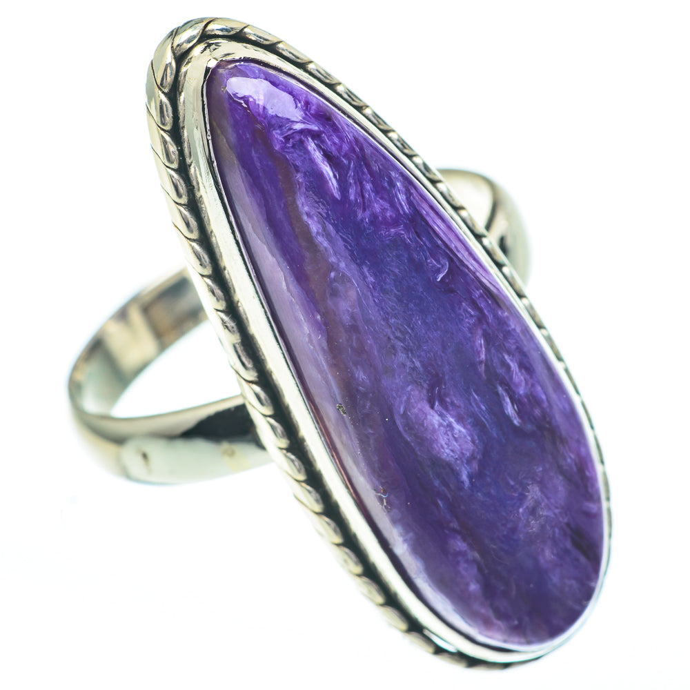 Charoite Rings handcrafted by Anasilvercos - RING61124