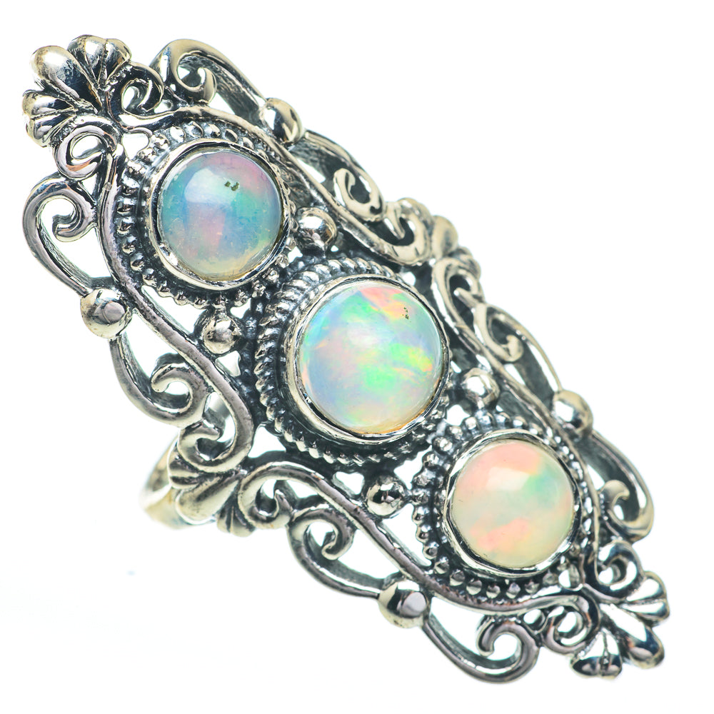 Ethiopian Opal Rings handcrafted by Anasilvercos - RING61128