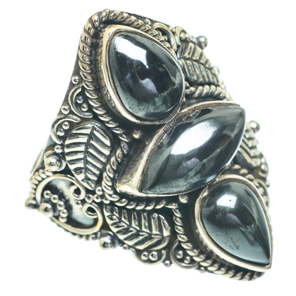Hematite Rings handcrafted by Anasilvercos - RING61129