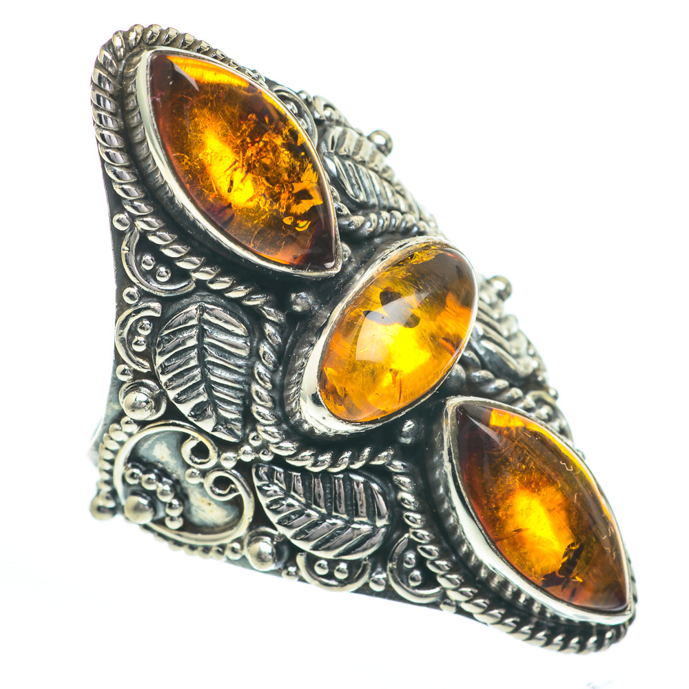 Baltic Amber Rings handcrafted by Anasilvercos - RING61136
