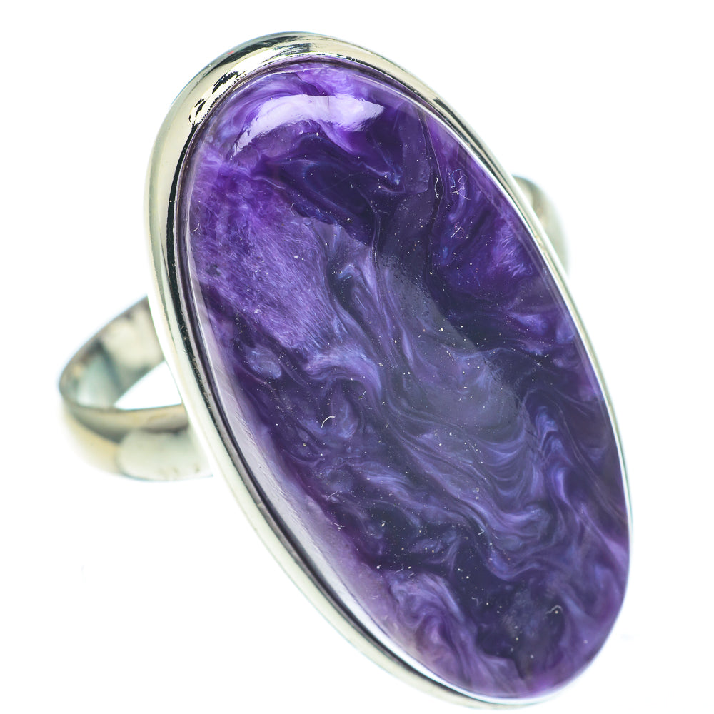 Charoite Rings handcrafted by Anasilvercos - RING61137