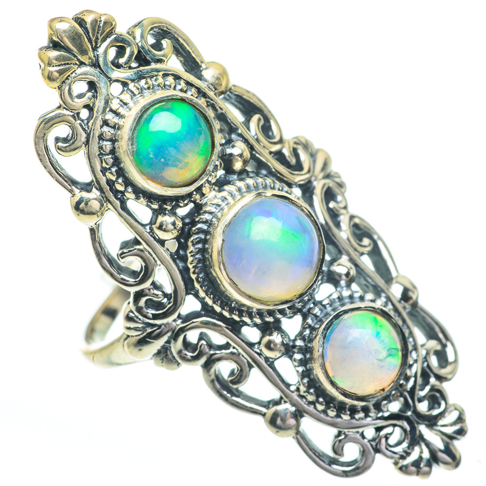 Ethiopian Opal Rings handcrafted by Anasilvercos - RING61141