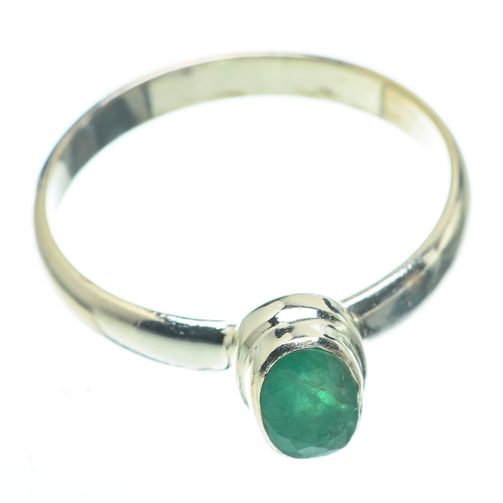 Zambian Emerald Rings handcrafted by Anasilvercos - RING61145