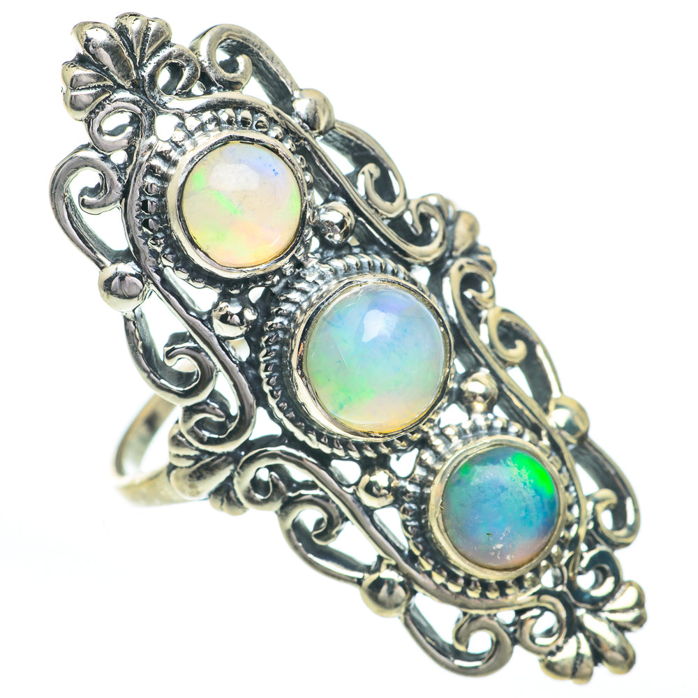 Ethiopian Opal Rings handcrafted by Anasilvercos - RING61148