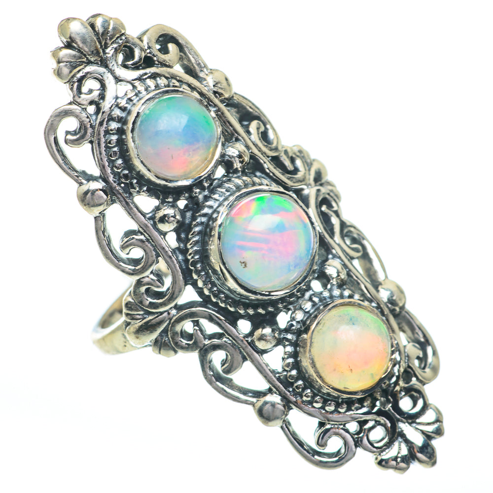 Ethiopian Opal Rings handcrafted by Anasilvercos - RING61149