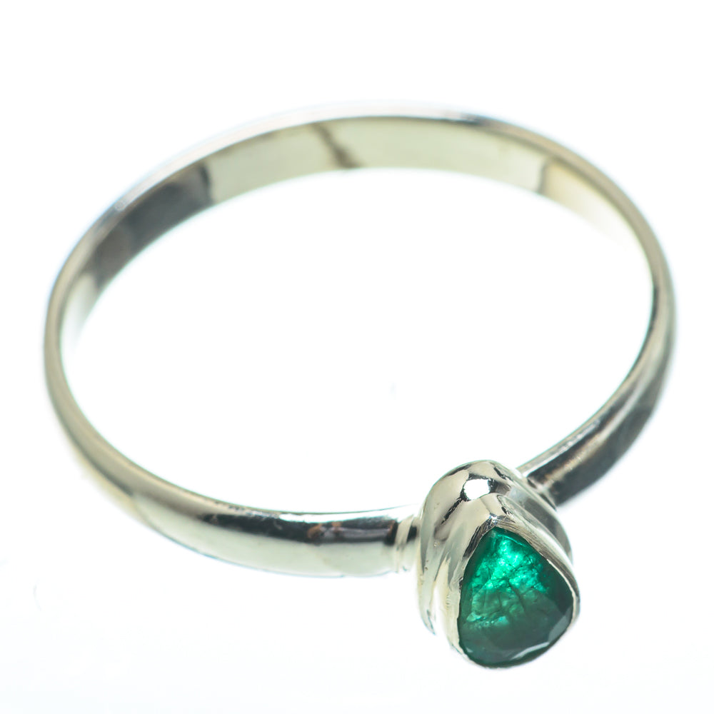 Zambian Emerald Rings handcrafted by Anasilvercos - RING61152