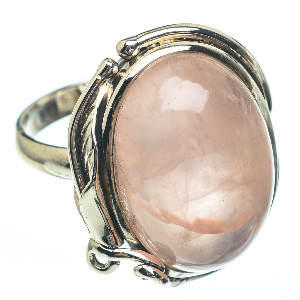 Rose Quartz Rings handcrafted by Anasilvercos - RING61159