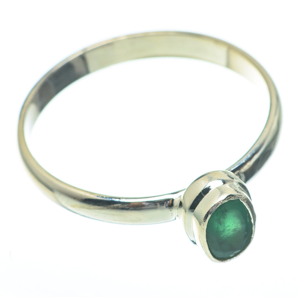 Zambian Emerald Rings handcrafted by Anasilvercos - RING61205