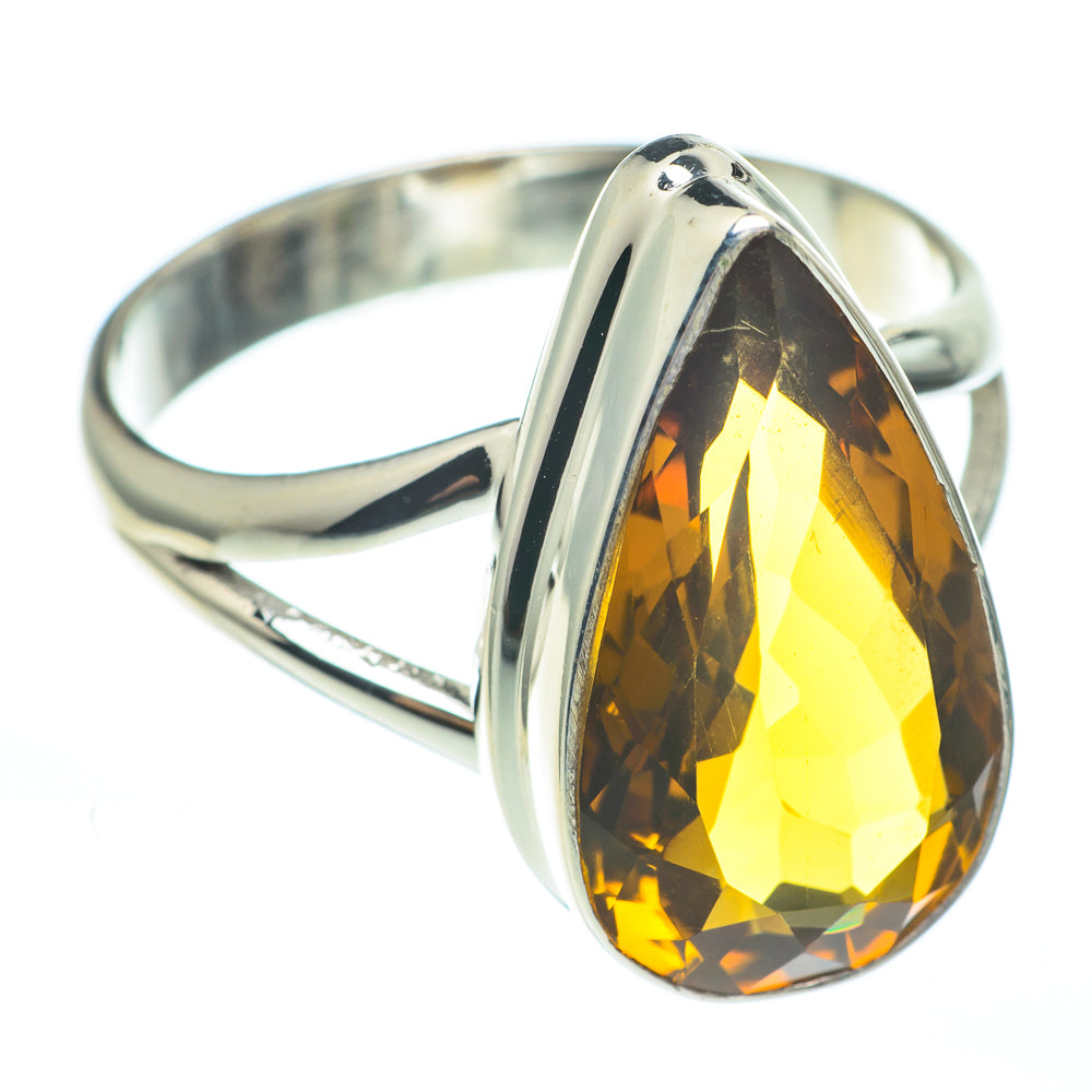 Mandarin Citrine Rings handcrafted by Anasilvercos - RING61207