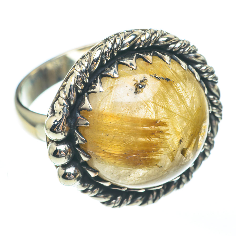 Rutilated Quartz Rings handcrafted by Anasilvercos - RING61214