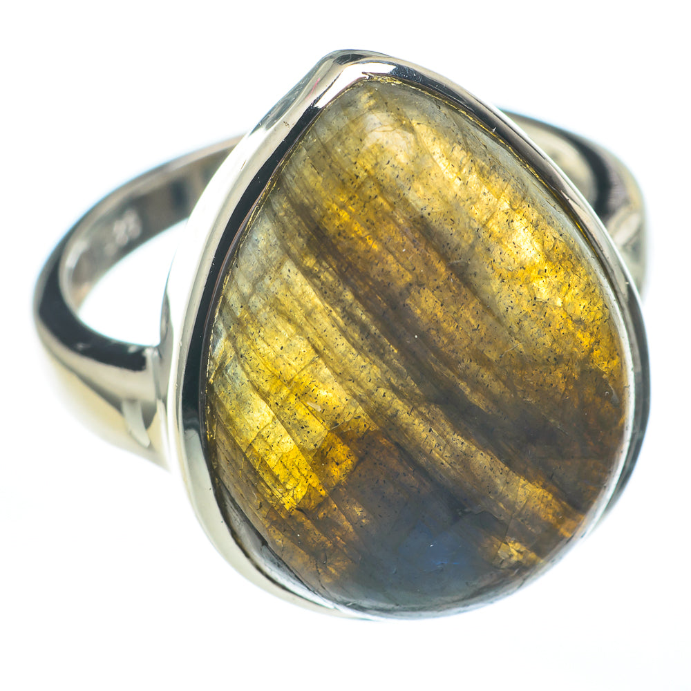 Labradorite Rings handcrafted by Anasilvercos - RING61225