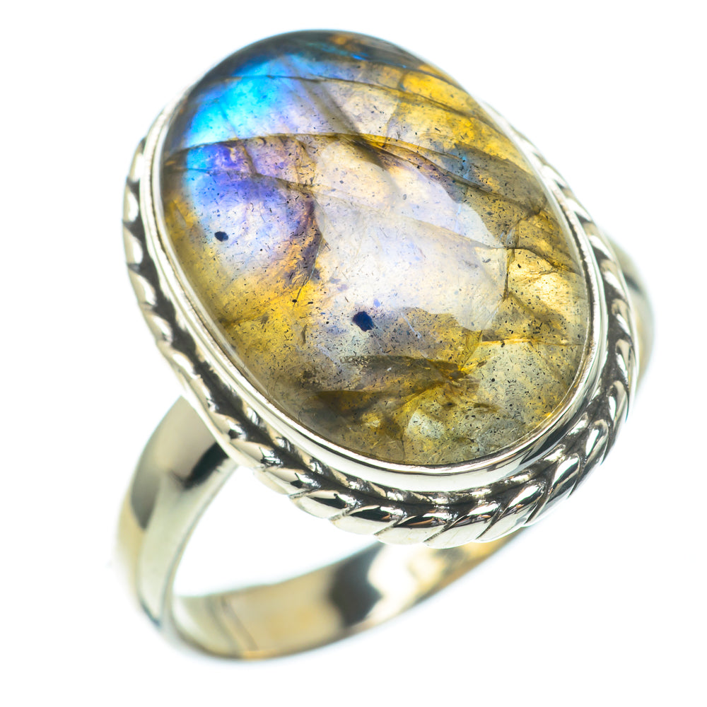Labradorite Rings handcrafted by Anasilvercos - RING61247