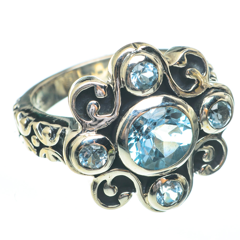 Blue Topaz Rings handcrafted by Anasilvercos - RING61248