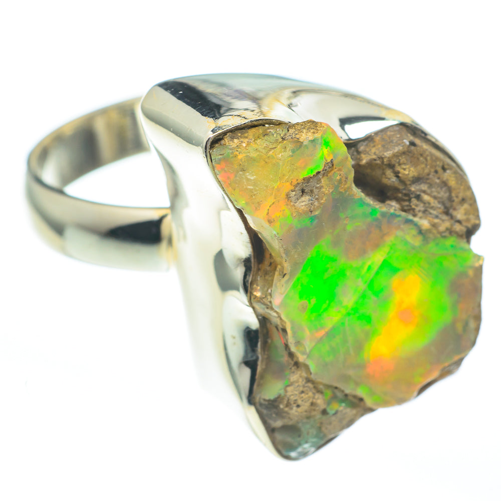 Ethiopian Opal Rings handcrafted by Anasilvercos - RING61280