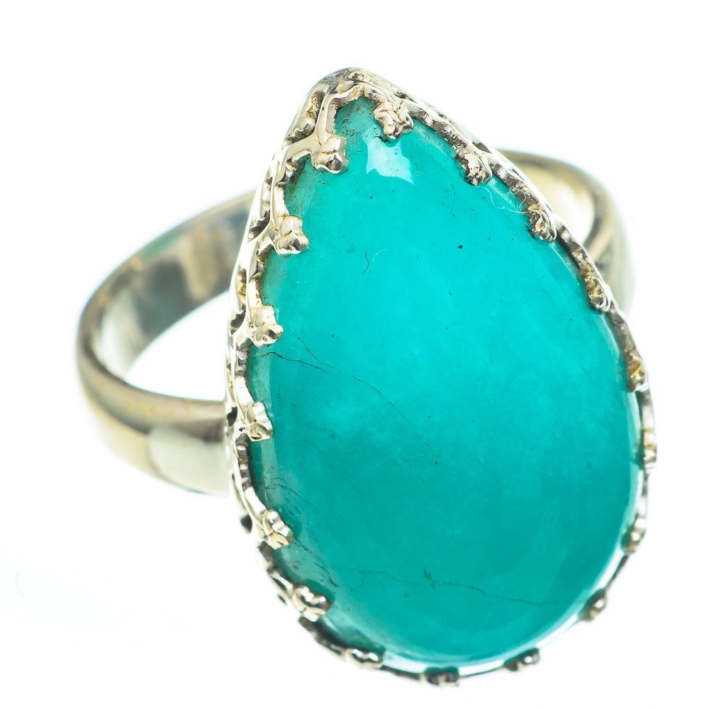 Peruvian Amazonite Rings handcrafted by Anasilvercos - RING61281