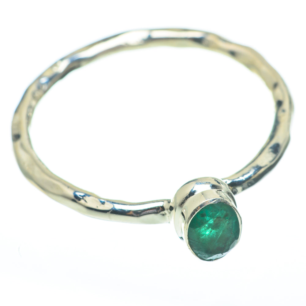 Zambian Emerald Rings handcrafted by Anasilvercos - RING61302
