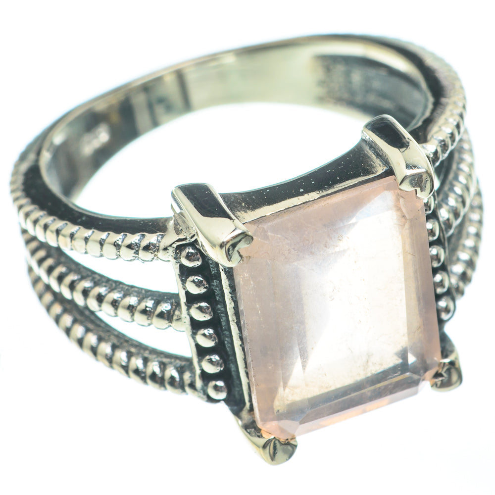 Rose Quartz Rings handcrafted by Anasilvercos - RING61303