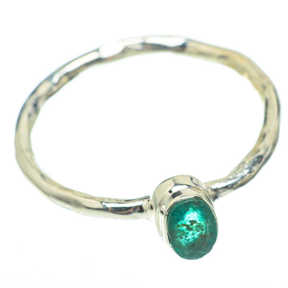 Zambian Emerald Rings handcrafted by Anasilvercos - RING61324
