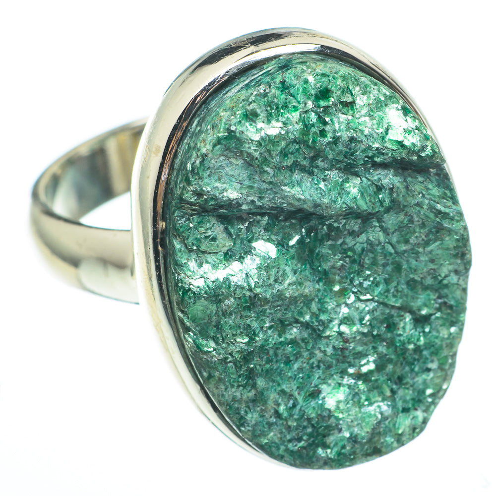Green Fuchsite Rings handcrafted by Anasilvercos - RING61325