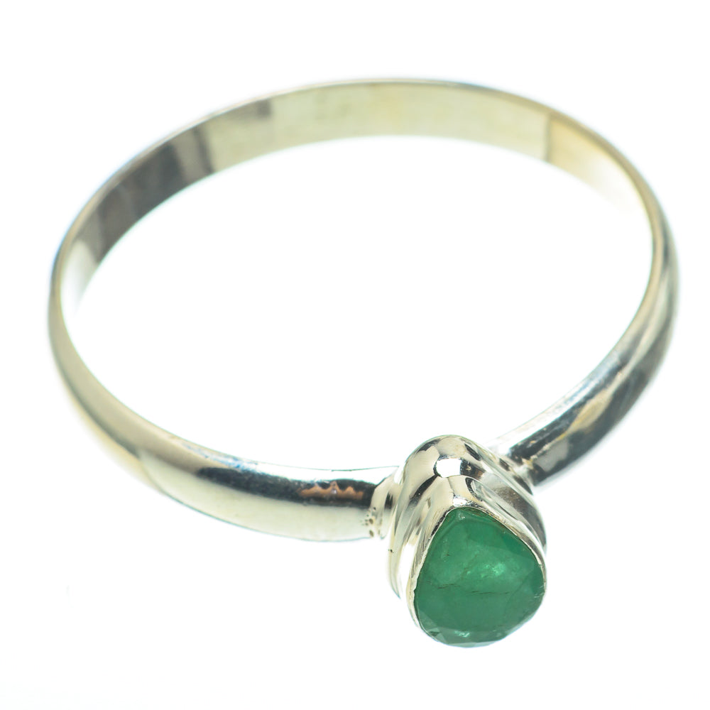 Zambian Emerald Rings handcrafted by Anasilvercos - RING61326