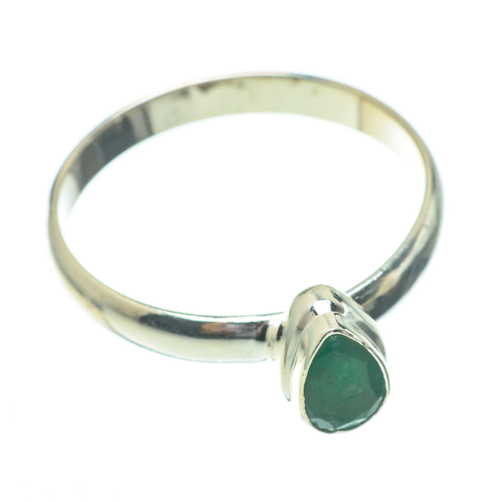 Zambian Emerald Rings handcrafted by Anasilvercos - RING61335