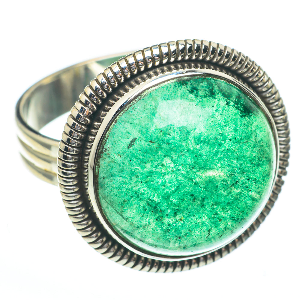 Green Aventurine Rings handcrafted by Anasilvercos - RING61336