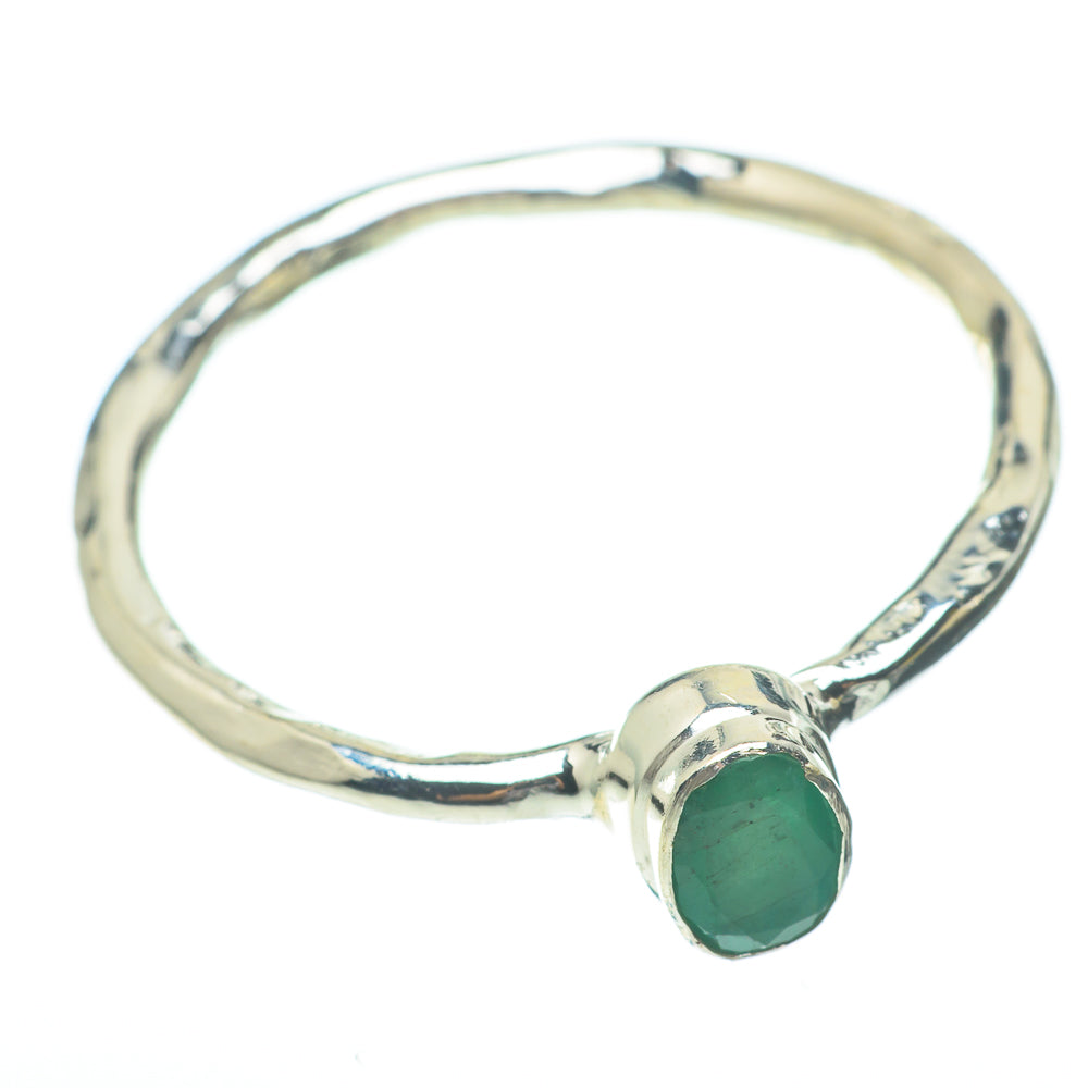 Zambian Emerald Rings handcrafted by Anasilvercos - RING61337