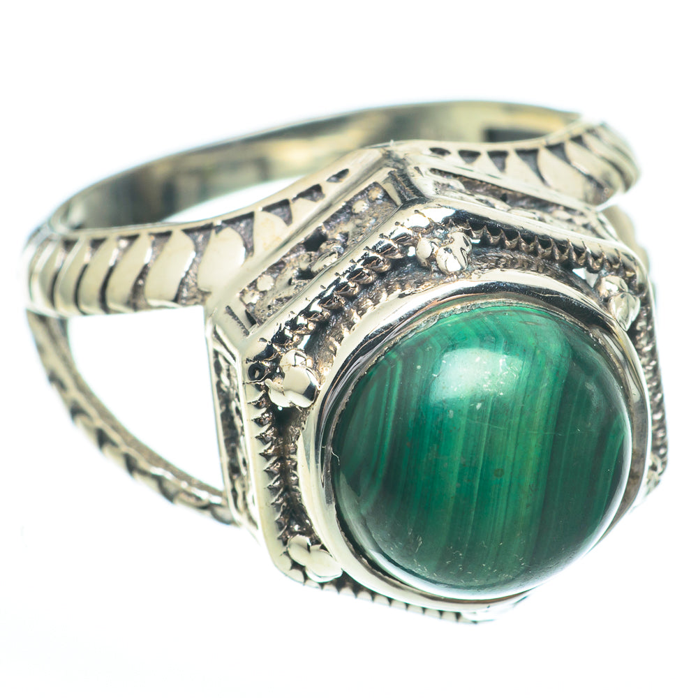 Malachite Rings handcrafted by Anasilvercos - RING61346