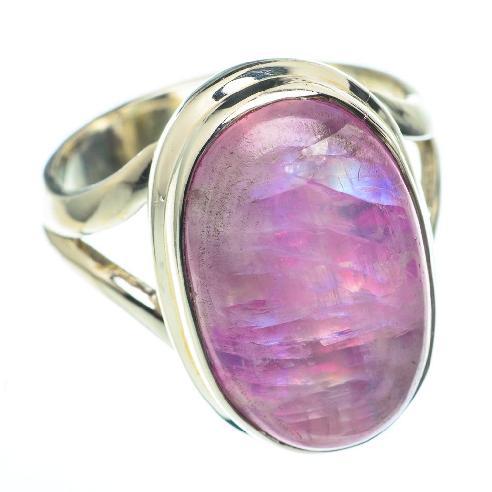 Pink Moonstone Rings handcrafted by Anasilvercos - RING61348