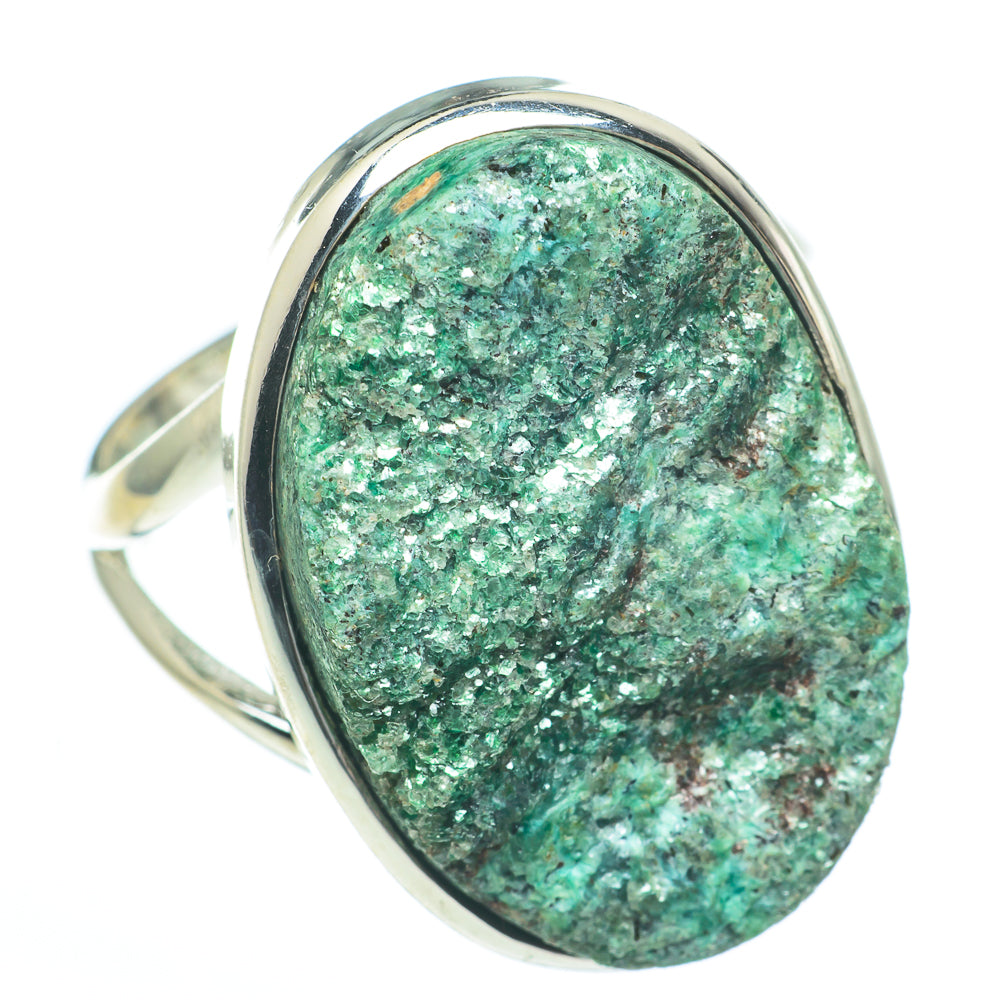 Green Fuchsite Rings handcrafted by Anasilvercos - RING61356
