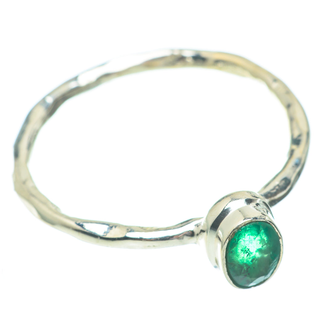 Zambian Emerald Rings handcrafted by Anasilvercos - RING61367