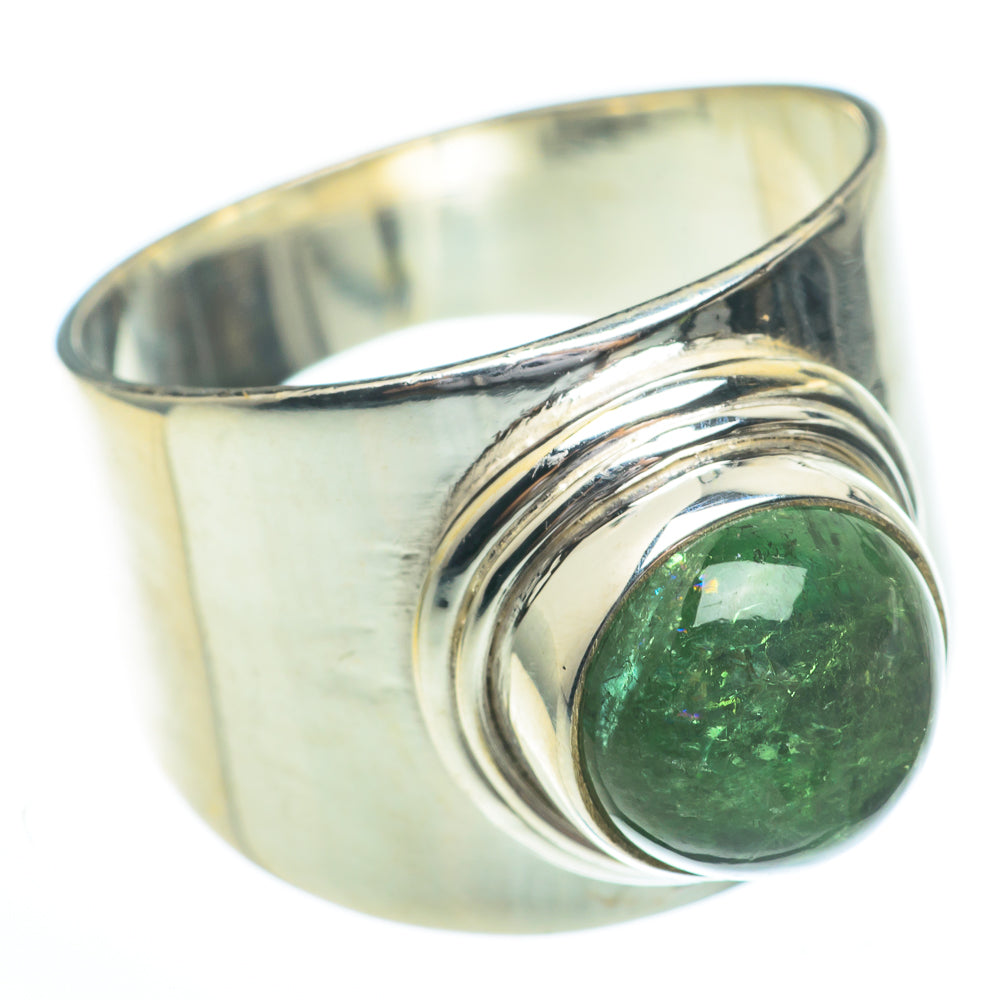 Green Tourmaline Rings handcrafted by Anasilvercos - RING61375