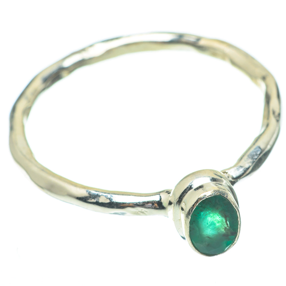 Zambian Emerald Rings handcrafted by Anasilvercos - RING61385