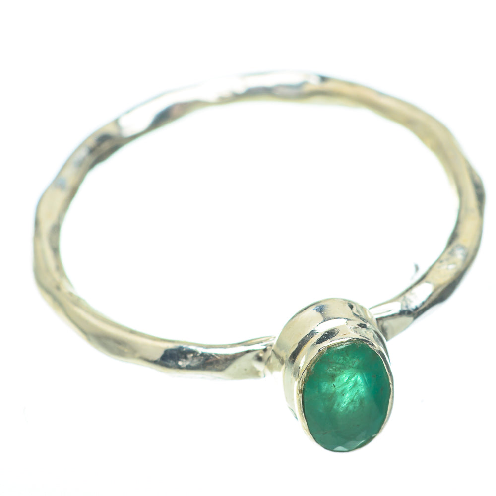 Zambian Emerald Rings handcrafted by Anasilvercos - RING61396