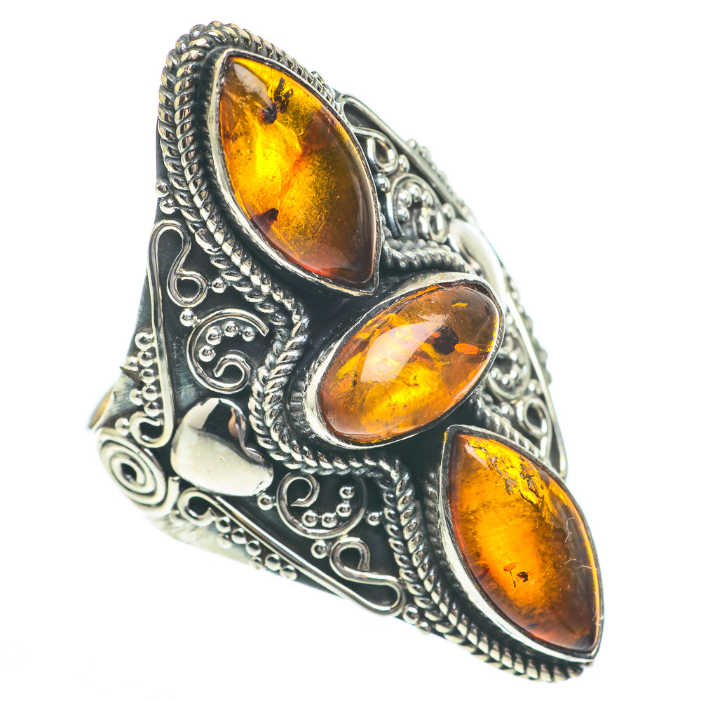 Baltic Amber Rings handcrafted by Anasilvercos - RING61403