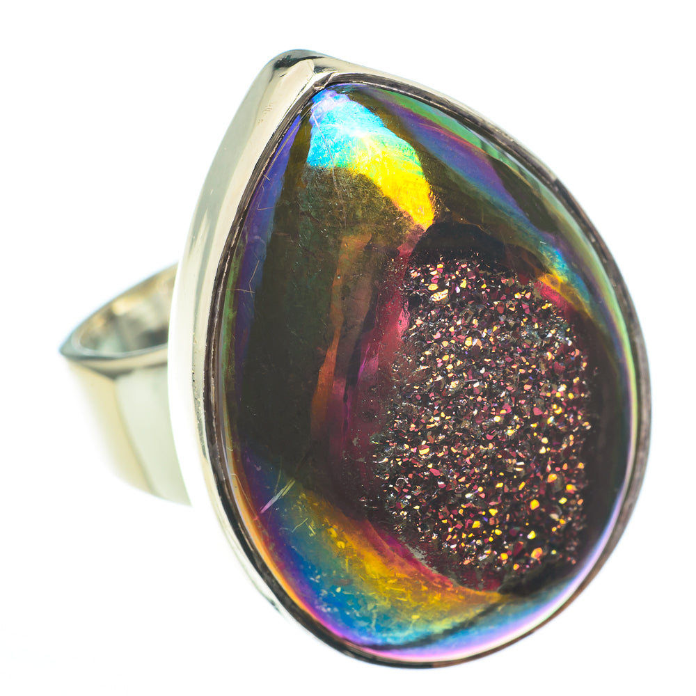 Titanium Druzy Rings handcrafted by Anasilvercos - RING61407