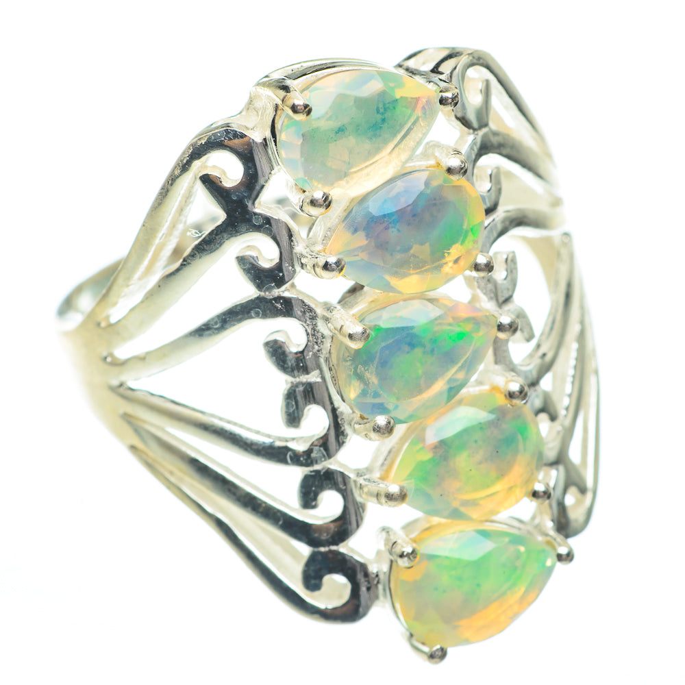 Ethiopian Opal Rings handcrafted by Anasilvercos - RING61418