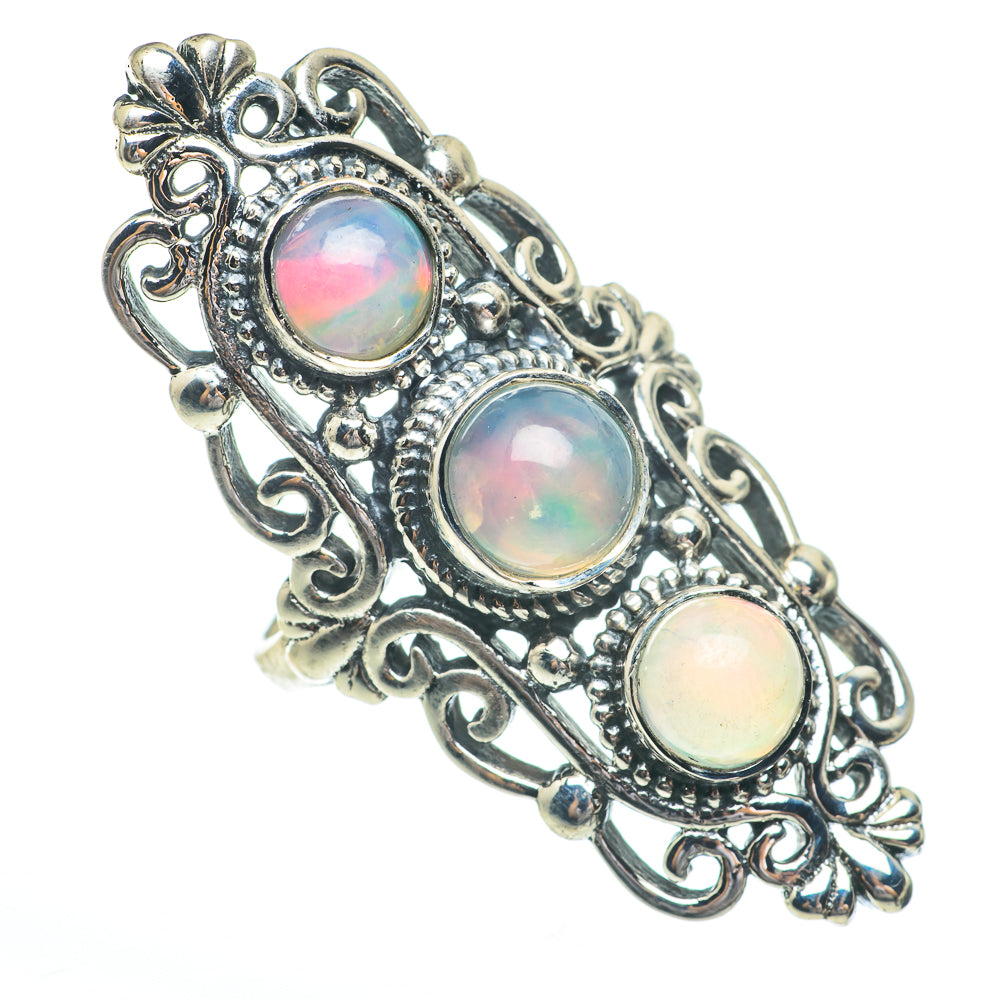 Ethiopian Opal Rings handcrafted by Anasilvercos - RING61419