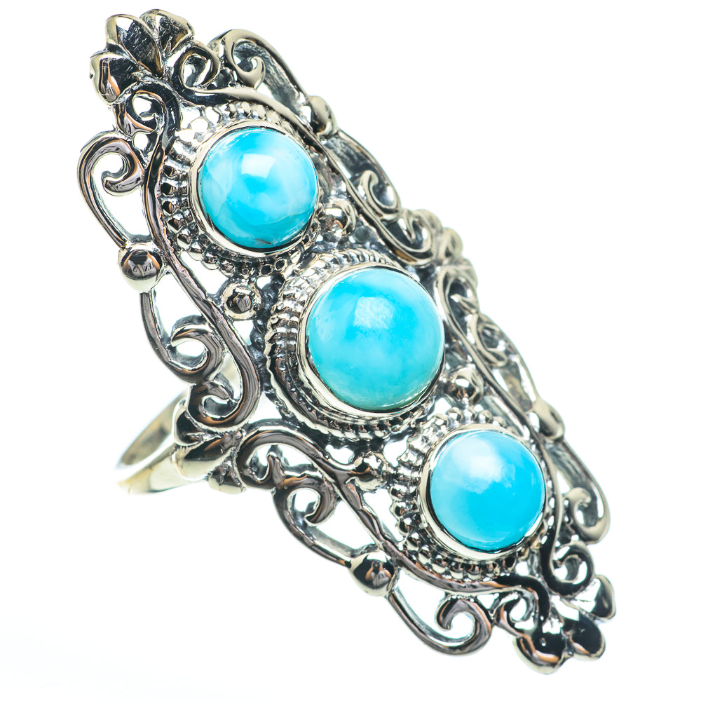Larimar Rings handcrafted by Anasilvercos - RING61420