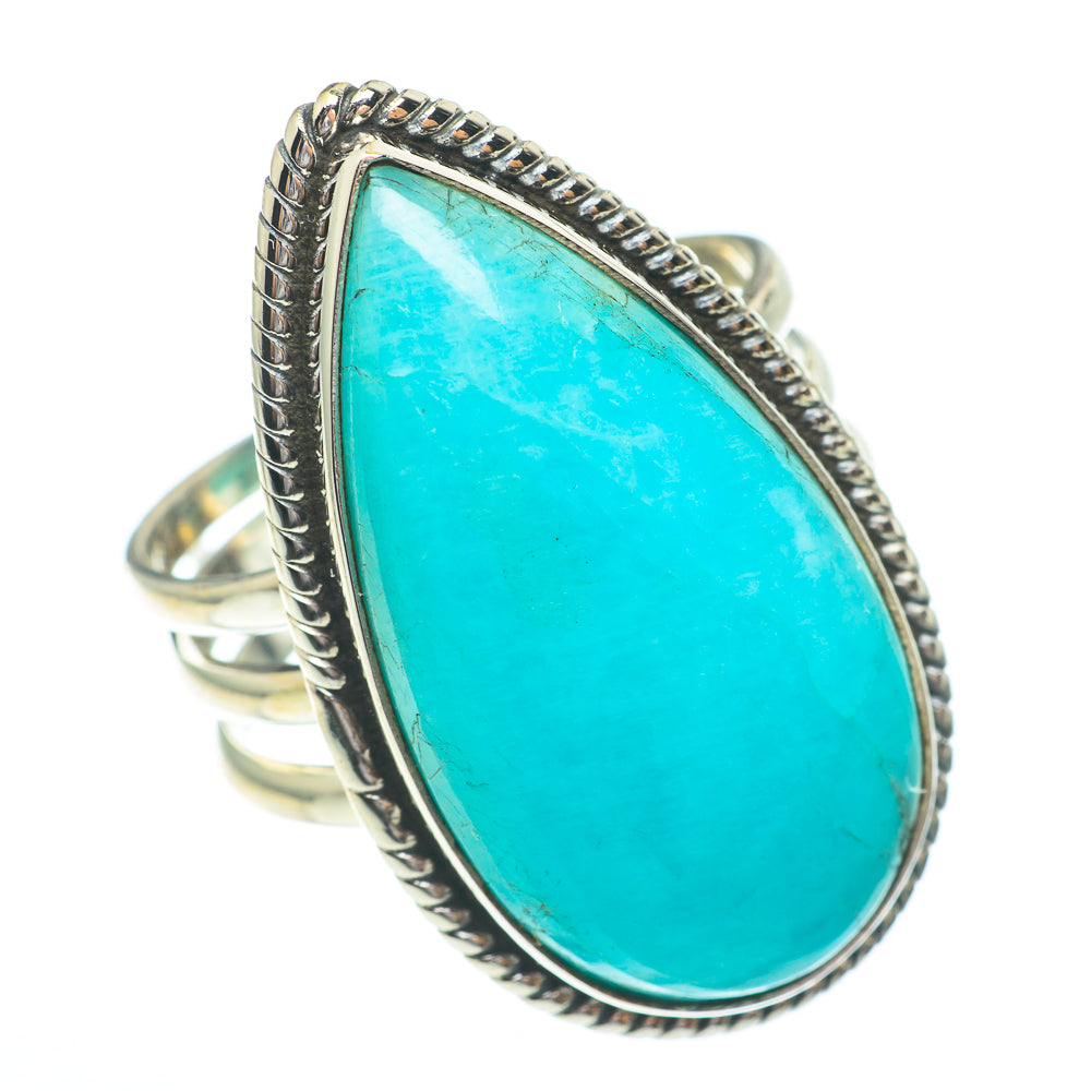 Peruvian Amazonite Rings handcrafted by Anasilvercos - RING61422