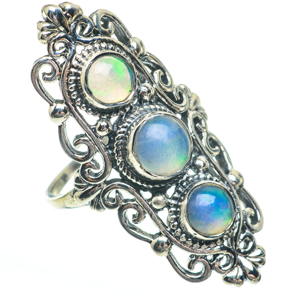 Ethiopian Opal Rings handcrafted by Anasilvercos - RING61444
