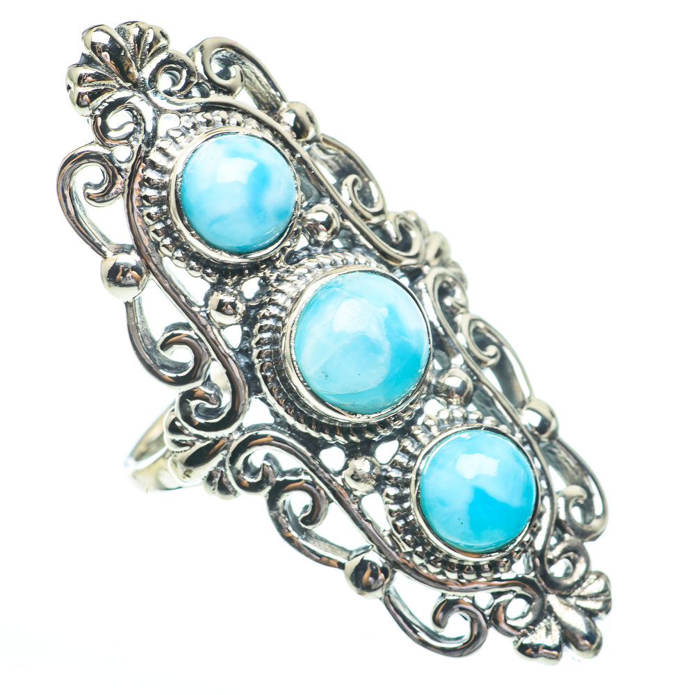Larimar Rings handcrafted by Anasilvercos - RING61450